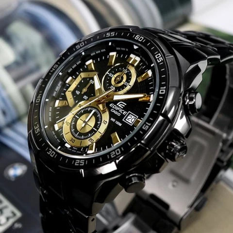 Casio Edifice EFR-539 | Full Black Edition – Premium Chronograph