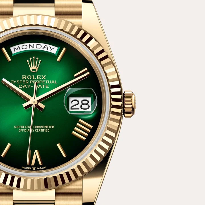 RX Day-Date 41 Gold In Green