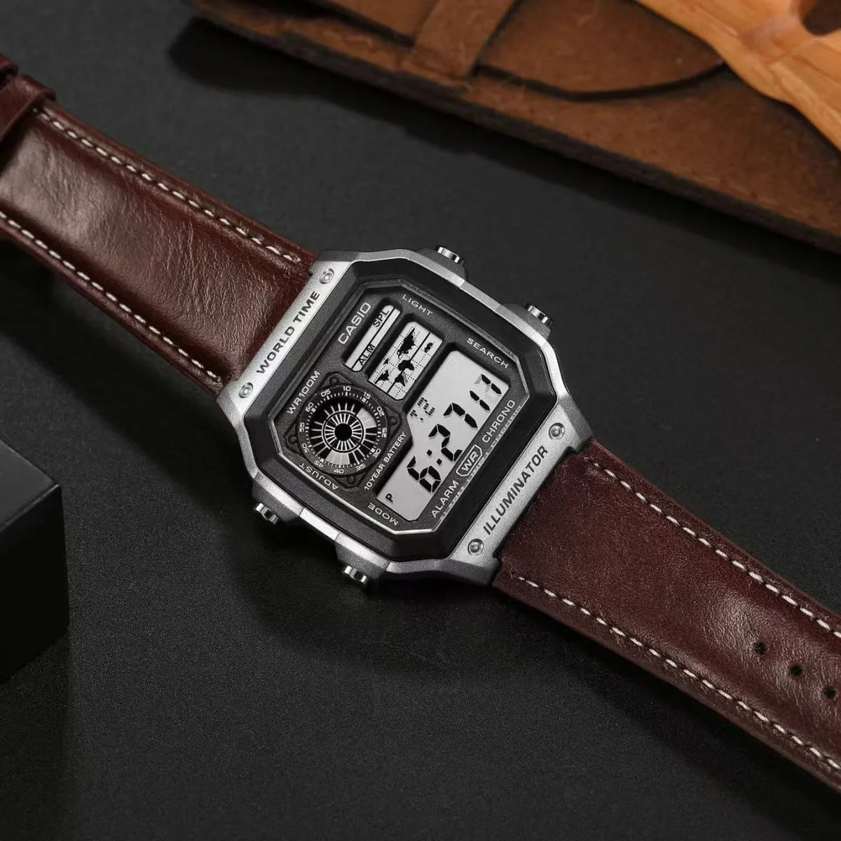 Casio Leather Brown