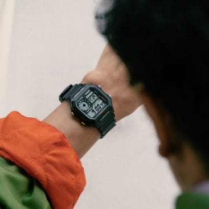 CASIO AE 1200 LEATHER - Black